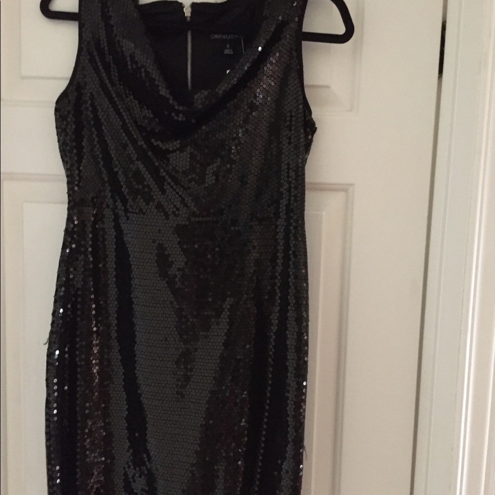 Black sequin dress